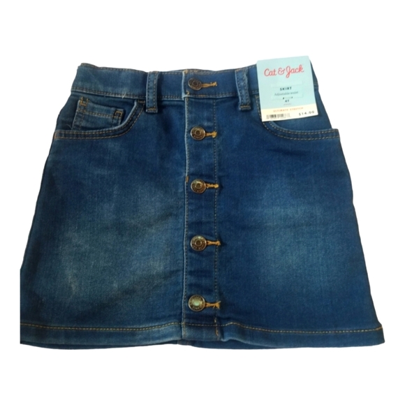 Cat & Jack Other - Toddler girls jean skirt size 4t new with tags
